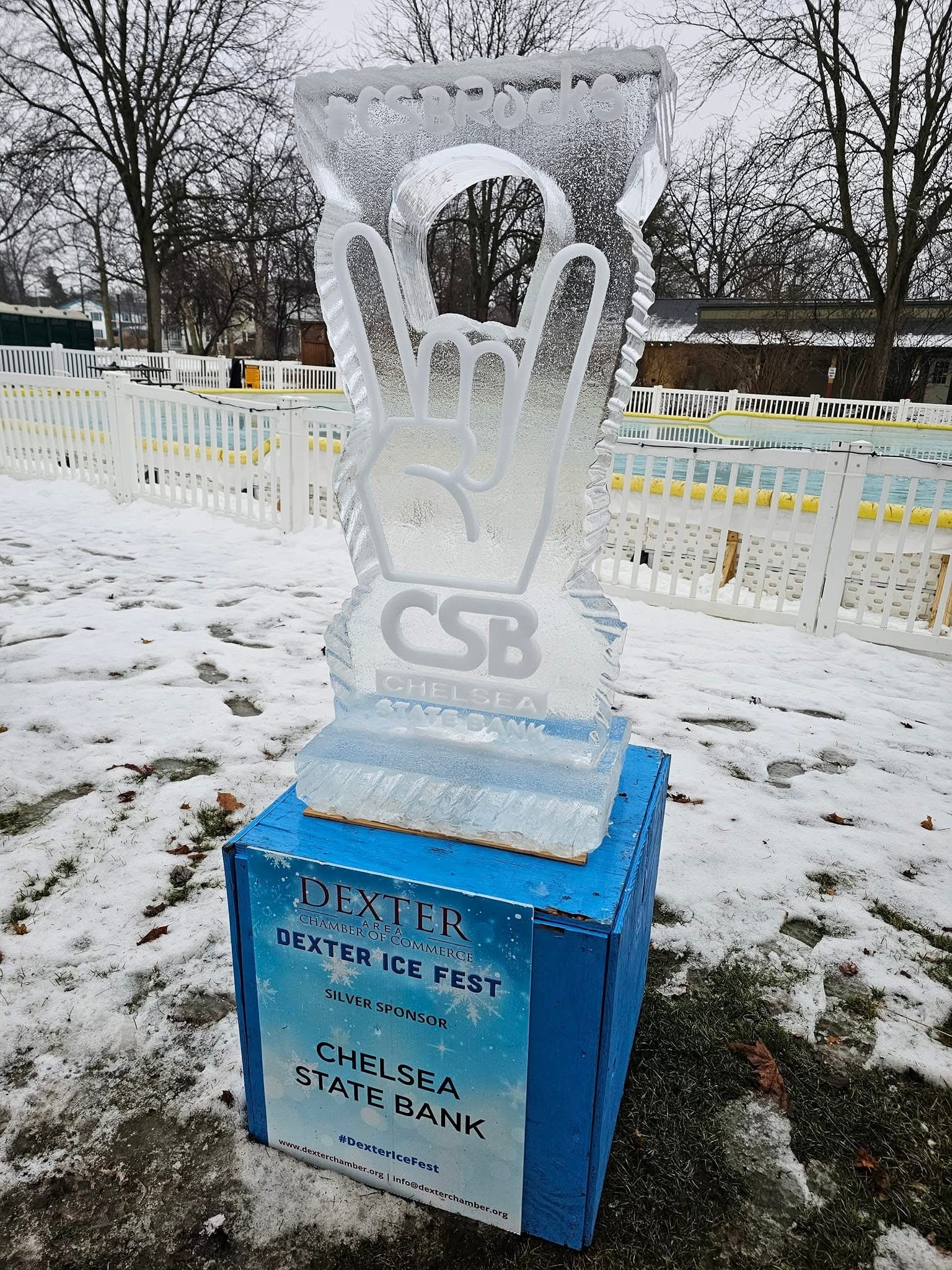 Dexter Ice Festival Sculpture