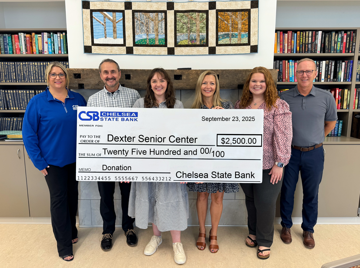 $2,500 Donation to Dexter Senior Center