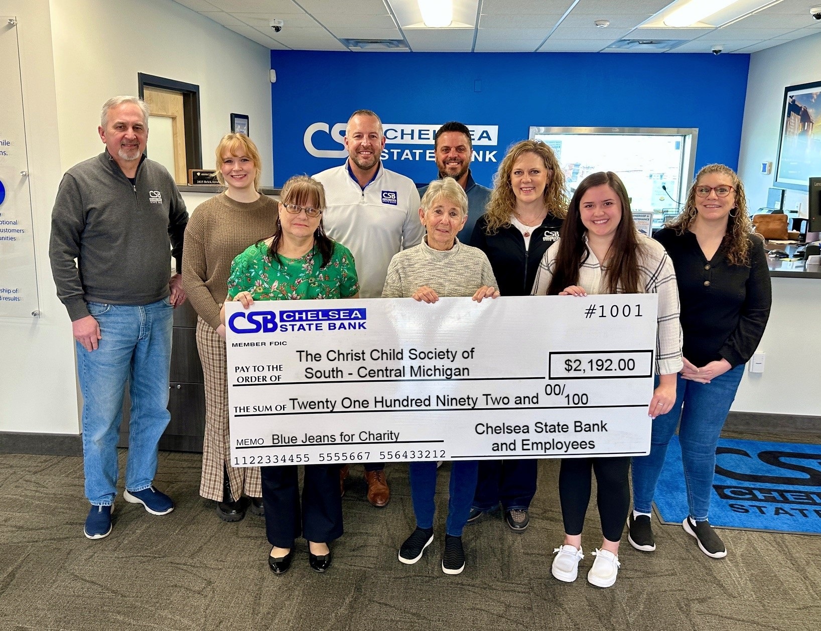 The Christ Child Society of South Central Michigan Donation