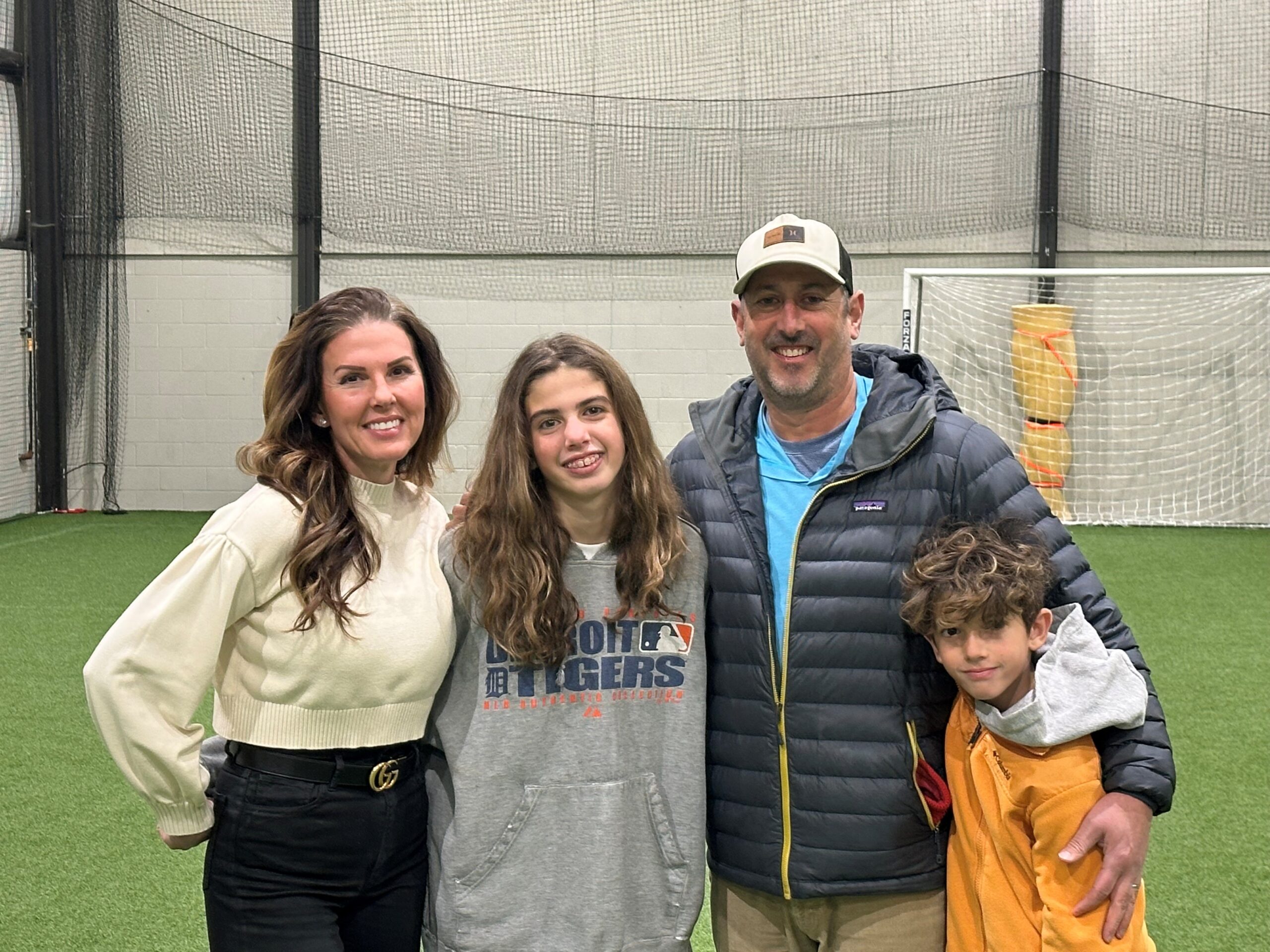 Aaron & Family inside A2 Fieldhouse