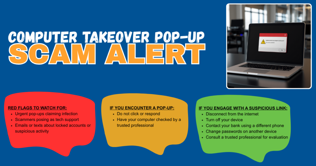 Computer Takeover Pop-Up Scam Alert